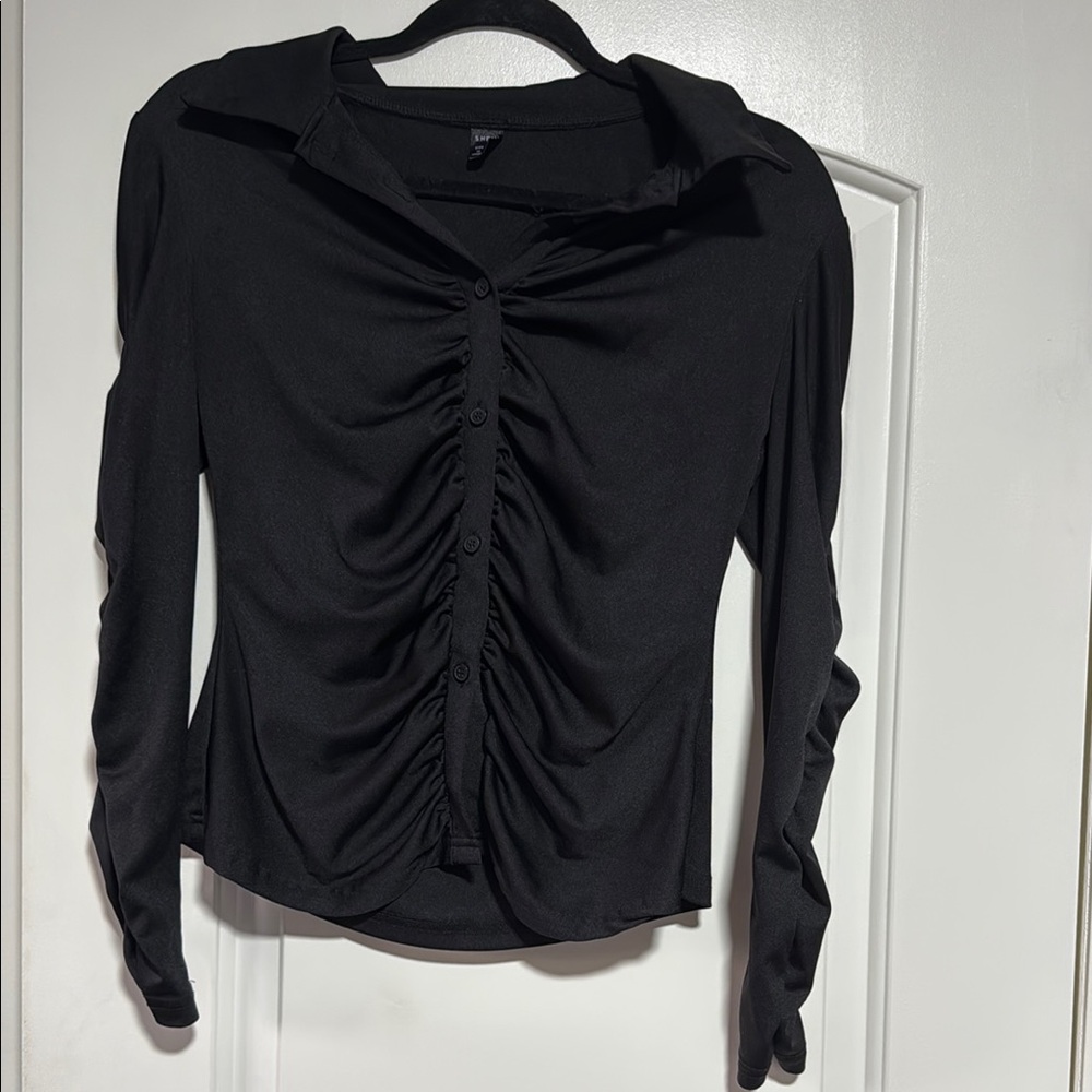 Elegant Black Women's Top